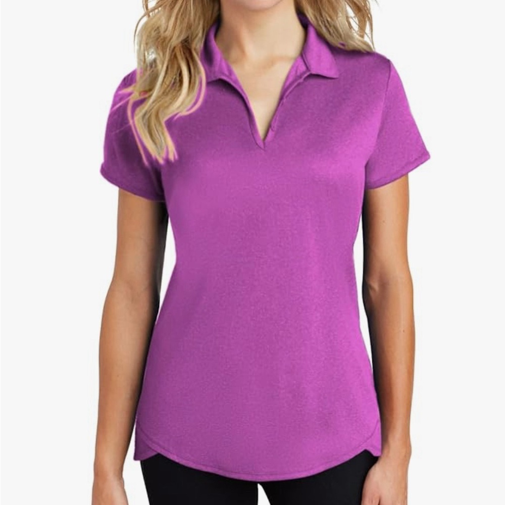 Joe's USA Ladies Moisture Wicking Heather Golf Polo